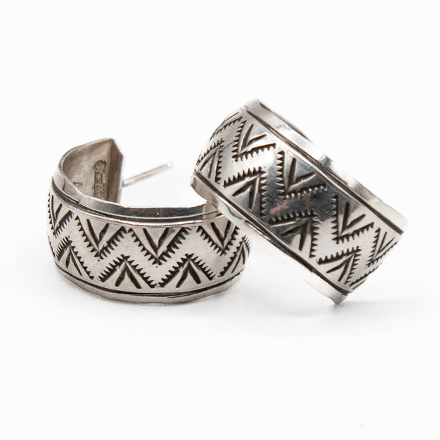 Silver Sterling Silver Hoops