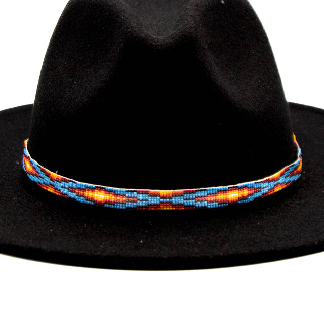 Hat Bands Blue Multicolored Hat Band