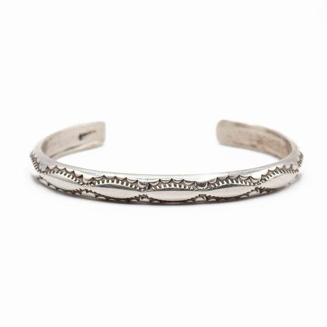 Silver Native Design Silver Cuff