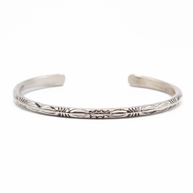 Silver Native Design Silver Cuff