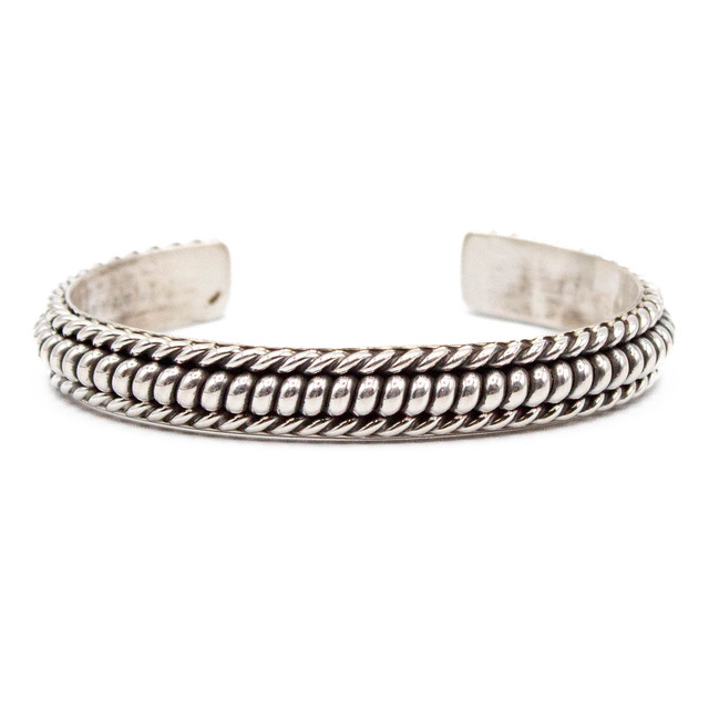 Silver Silver Rope Cuff