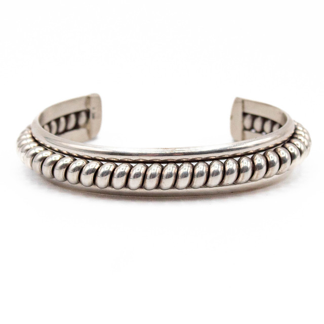 Silver Silver Rope Cuff