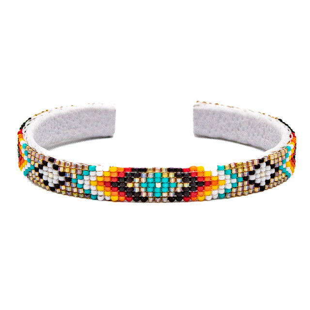 Beaded Beaded Bracelet Gold, Multicolored