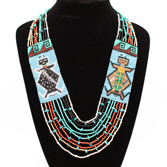 Beaded Mother Earth & Father Sky Beaded Necklace