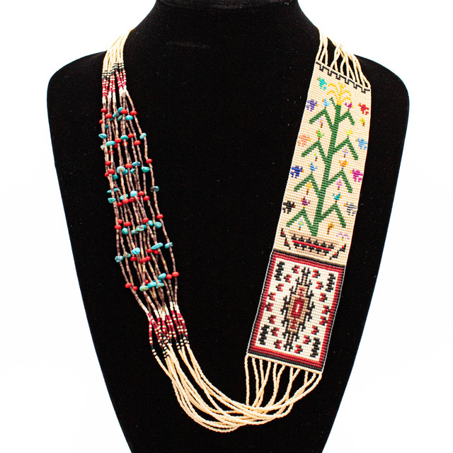Beaded Beaded Tree Of Life Rug Design Necklace