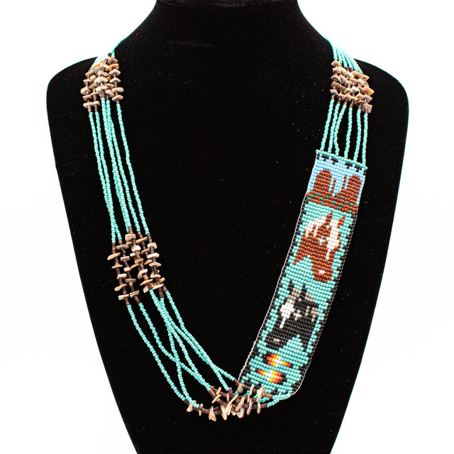 Beaded Beaded Horse Necklace