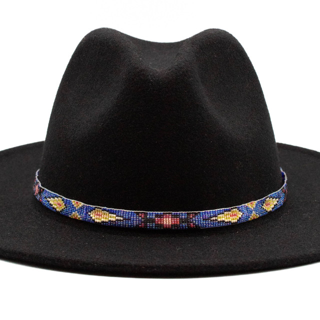 Hat Bands Blue, Pink & Yellow Hat Band