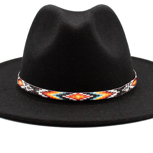 Hat Bands Black, White Multicolored Hat band