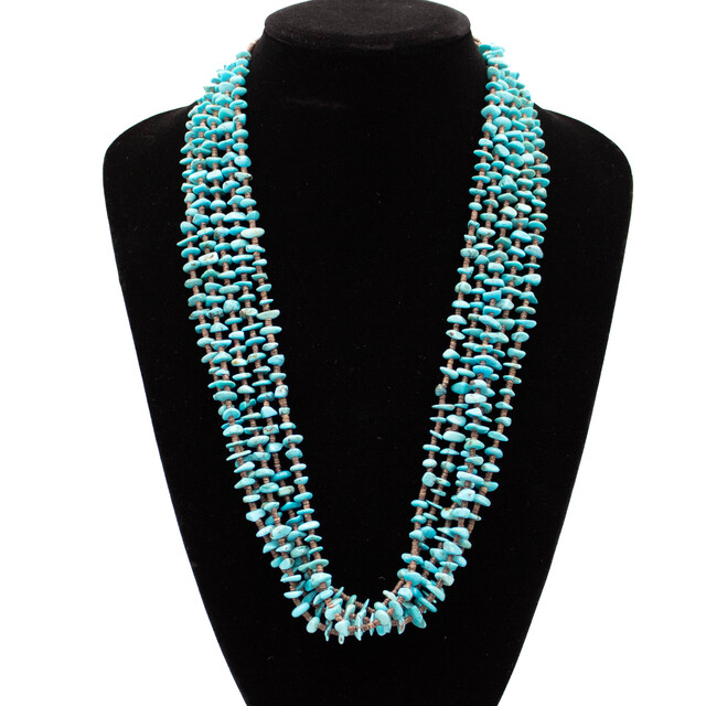 Vintage Turquoise & Heishi Necklace