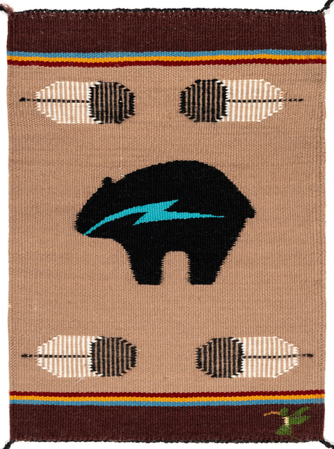 P Heart Bear Rug