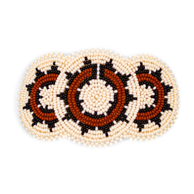 Hair Accessories Beadede Basket Design Barrette